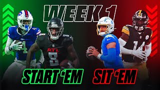 Week 1 Start Em Sit Em Set A Winning Fantasy Lineup [upl. by Daahsar]