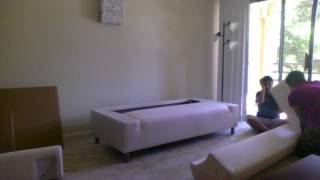 Assembling KLIPPAN Storlien blackwhite Sofa Me and Priti Time Lapse Video [upl. by Terena]