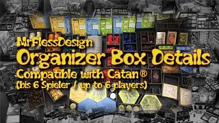 Organizer Box Details compatible with Catan® up to 6 players [upl. by Whitcher]