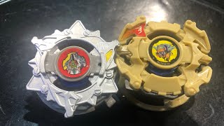 Beyblade Battle Wolborg 4 vs Rock Bison [upl. by Yeltnarb]