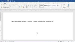 Automatisk lagring i Word [upl. by Damiano]
