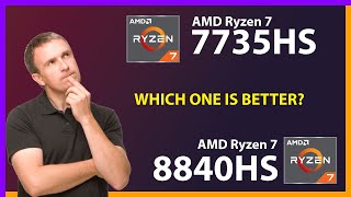 AMD Ryzen 7 7735HS vs AMD Ryzen 7 8840HS Technical Comparison [upl. by Shanahan]