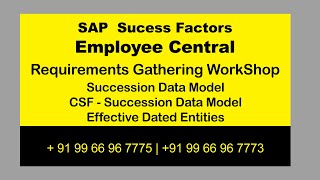 SuccessFactors  Employee Central  Succession Data Model  Country Specific Succession Data Model [upl. by Doralynne84]