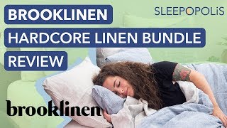 Brooklinen Hardcore Linen Bedding Bundle Review [upl. by Sewole]