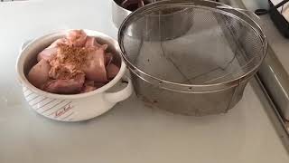 HOW TO SEASON AND PARBOIL CHICKEN BEFORE FRYING PART 2 [upl. by Levitan684]