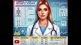 Understanding Normal and Low Anion Gap Metabolic Acidosis Causes ABG Interpretation Management [upl. by Aufa]