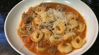 Tortellini with Sausage Soup [upl. by Yddet762]