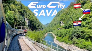 Austria to Croatia by train  Eurocity quotSavaquot from Villach to Zagreb [upl. by Naima]