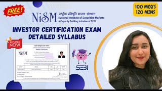 Detailed Syllabus for NiSM Investor Certification Exam amp How to Study ✅😊 nismexam sebiexam [upl. by Nealson]