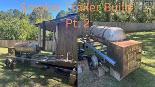 Smoker Trailer Build Pt 2 [upl. by Esmerolda]