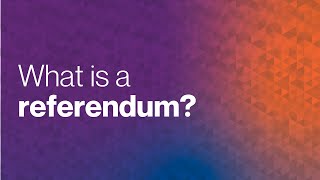 What is a referendum [upl. by Robers]