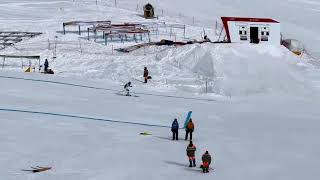 Lauberhorn downhill training [upl. by Essilrahc]