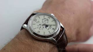 Patek Philippe Annual Calendar  Complications Ref 5146G001 Watch Review [upl. by Yehus166]