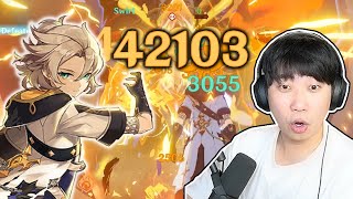 My Albedo does 42k damage E Can he be a dps now [upl. by Barnebas]