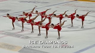 Ice Diamonds Short Program 202425 Synchro Tour 13102024  Synchronized skating [upl. by Holds]