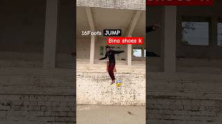 Bina shoes ka 16Foots se Jump😨 parkour flip jump [upl. by Llenrad]