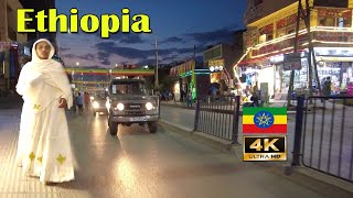 Addis Ababa Night Walking Tour 354 Bethel 🇪🇹 Ethiopia 4K [upl. by Eeral447]