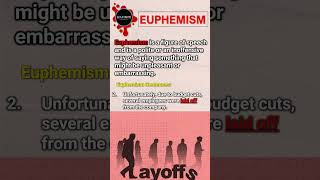 What is EUPHEMISM🤔Why is it used Learn with examples shortsyoutube euphemism literarydevices [upl. by Tarsuss]