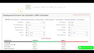 How to Calculate PAYE Income Tax Using Income Tax Calculator  PAYE Calculator [upl. by Paul106]