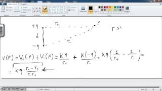 Videolezione fisica 2 parte 19dipolo elettrico parte 4 [upl. by Lantz292]