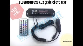 BLUETOOTH ARAÇ AUX USB DÖNÜŞTÜRÜCÜ OTO TEYP DİJİTAL GÖSTERGELİ MP3 USB SD KART ÇEVİRİCİ İNCELEME [upl. by Nylauqcaj578]