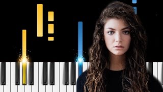 Lorde  Liability  Piano Tutorial [upl. by Bunni]