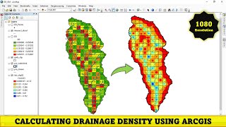 Calculating Drainage Density DD using ArcGIS  Detailed Approach [upl. by Glinys]