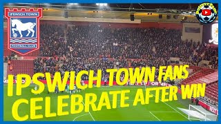 IPSWICH TOWN FANS AFTER WINNING AWAY AT MIDDLESBROUGH [upl. by Jorgenson759]