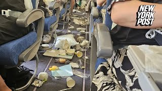 More than a dozen injured meals thrown on Korean Air Flight in latest extreme turbulence incident [upl. by Ailaht]