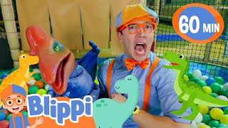 A Day with Baby Dinosaurs  Blippi  Animals for Kids  Educational Videos  Learn about Animals [upl. by Pitchford]