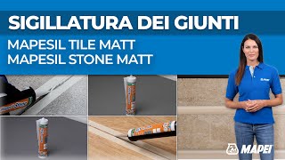 Mapei  Sigillatura dei giunti Mapesil Tile e Stone Matt  Siliconi neutri resistenti alla muffa [upl. by Yrocaj]