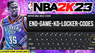 USE THIS FREE END GAME KD LOCKER CODES BEFORE ITS GONE NBA 2K23 MYTEAM NBA 2K23 LOCKER CODES [upl. by Oisor]