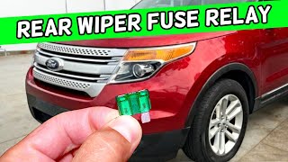 Ford Explorer Rear Window Wiper Fuse Relay Location Replacement 2011 2012 2013 2014 2015 [upl. by Ahsinid]