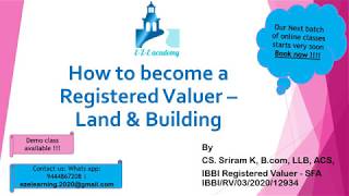 IBBI Registered Valuer Land amp Building  how to clear the exam  Civil engineer [upl. by Sul596]