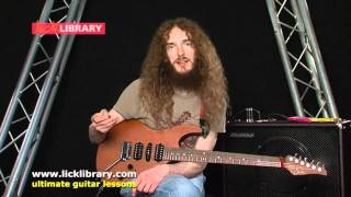 Guthrie Govan  Guitar Pick  Session 16 Licklibrary [upl. by Flatto362]