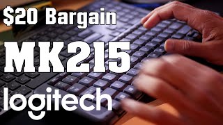 20 Bargain  Logitech MK215 Wireless Keyboard  Mouse Combo Review [upl. by Suzie]