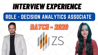 ZS Associates Interview Experience  Decision Analytics Associate  OFFCAMPUS  Preparation [upl. by Seltzer]