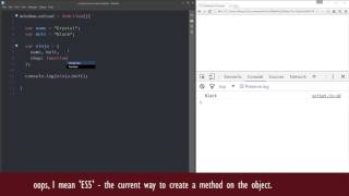 JavaScript ES6 Tutorial 8  Object Literal Enhancements [upl. by Yelha]