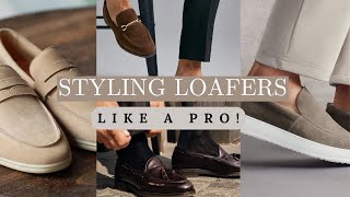 How To Style Mens Loafers with Outfit Ideas [upl. by Pokorny]