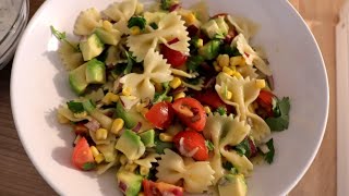 Heerlijke farfalle pasta salade recept vegetarisch [upl. by Durrace]