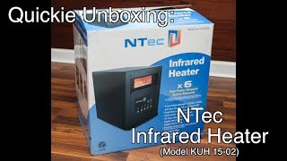 Quickie Unboxing NTec Infrared Heater [upl. by Kciredes142]