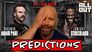 My AEW ALL Out 2024 PREDICTIONS [upl. by Swetiana]