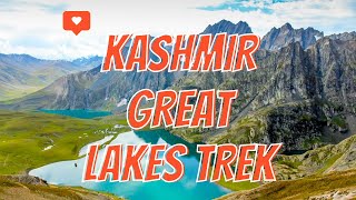 Kashmir Great Lakes Trek  July 2022  Bikat Adventures  GoPro Hero 9 [upl. by Aratahs]