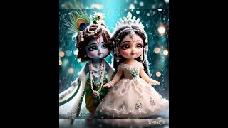 Radha Krishna cute pose and lovely song cute viral shortkrishna radharani 💞😍😌😊 [upl. by Naellij]