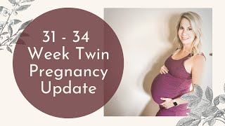 31 32 33 amp 34 Week Twin Pregnancy Update  MY LAST TWIN PREGNANCY UPDATE [upl. by Okramed]