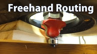 How to Use a Router Freehand  Beginners 11  woodworkweb [upl. by Ateekan]