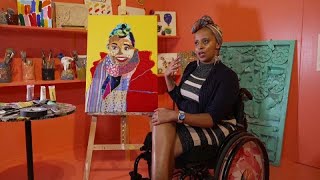 London exhibition showcases artworks by brain injury patients [upl. by Colson]