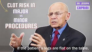 Major vs Minor Procedures Risk of Blood Clots  Dr Joseph Caprini [upl. by Ettedualc434]