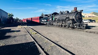 Cumbres amp Toltec Scenic Railroad K36 no 489 Switching  Chama New Mexico 9112024 [upl. by Arahas]