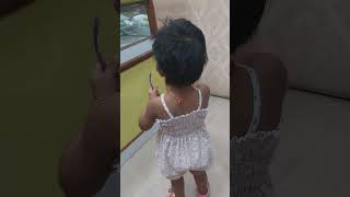 aradhya in pipili jewellery shop fun time 20241 [upl. by Wilonah79]